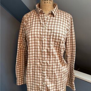JCrew medium flannel gingham shirt worn twice!
